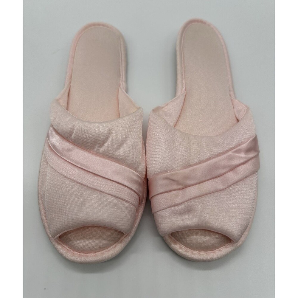 Vintage Pink Madye's Glamour Skuffs Slippers Womens Size M 6.5 - 7.5 USA